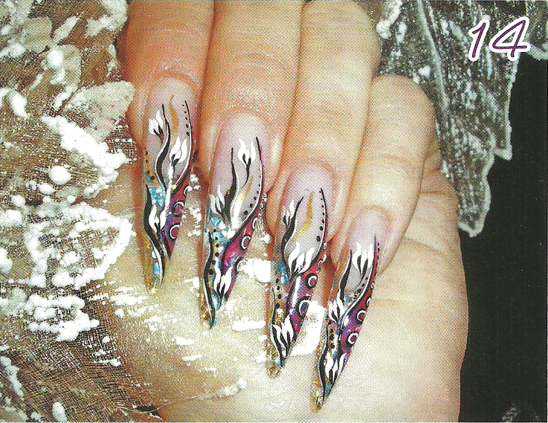 Рисунок на ногтях — Три в одном