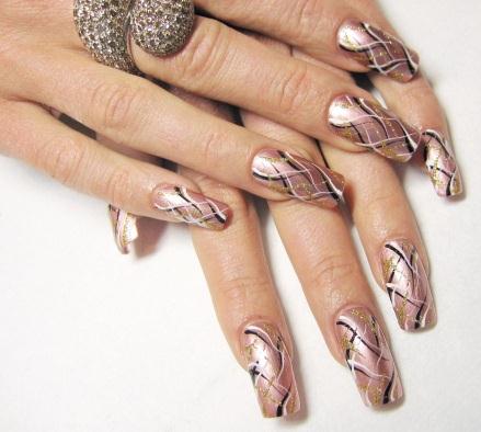 как нарисовать фрукты на ногтях